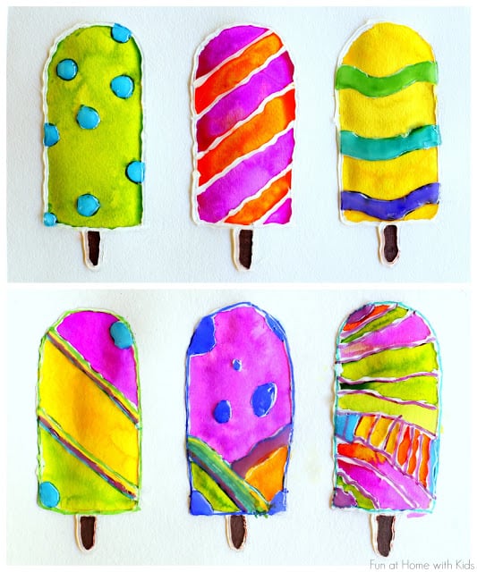 13 COLORFUL POPSICLE ICE CREAM ART PROJECTS FOR KIDS